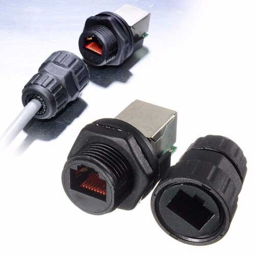 IP68 Waterproof RJ45 Ethernet LAN Network AP Plug Jack Socket Connectors CS - Picture 2 of 9