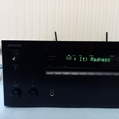 black 7.2 AV receiver ONKYO HT-R695 4K HDCP 2.2 PHONO stage ATMOS internet BT - Picture 5 of 19