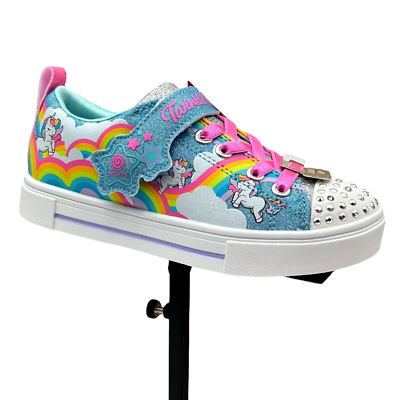 Skechers Little Girls Twinkle Toes Slip-on Sneaker Size 12.5