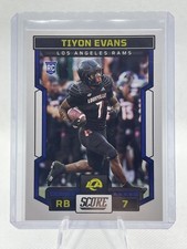 2023 Score Football Tiyon Evans Base RC No. 336 Rams 