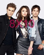 THE VAMPIRE DIARIES #114,IAN SOMERHALDER,nina dobrev,PAUL WESLEY,8X10 photo