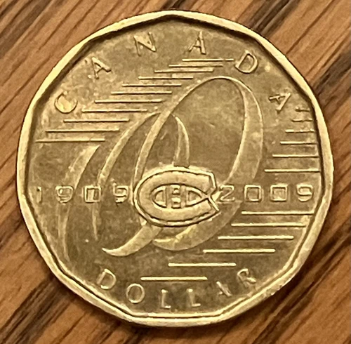 2009 Montreal Canadiens Canada $1 loonie **75% off combined shipping**