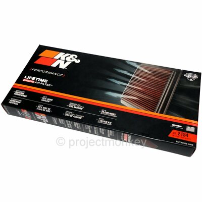 K&N Air Filter 33-2154 – For Subaru Legacy, Impreza, Forester, Outback – Cotton, USA Made