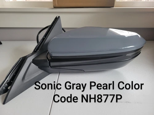 NEW SONIC GRAY Mirror fits 20-21 HONDA CIVIC TOURING LH Driver Heat Signal Light
