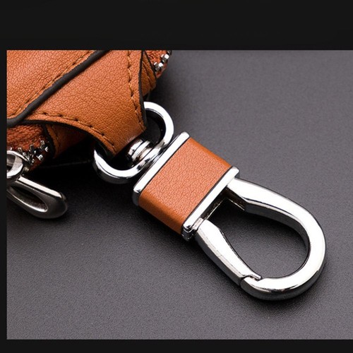 Pouch Purse Wallets Keys Organizer Leather Key Holder Car Keychain Covers - Picture 4 of 12
