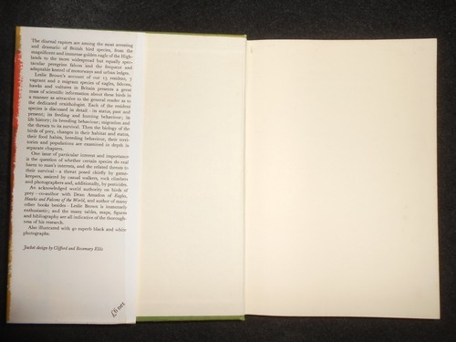 COLLIN'S NEW NATURALIST 60: British Birds of Prey by Leslie Brown - 1982 - Imagen 3 de 8