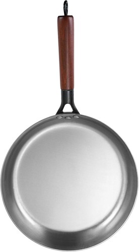 Uncoated Carbon Steel Frying Pan Carbon Frying Pan With Removable Wooden handle - Picture 5 of 10