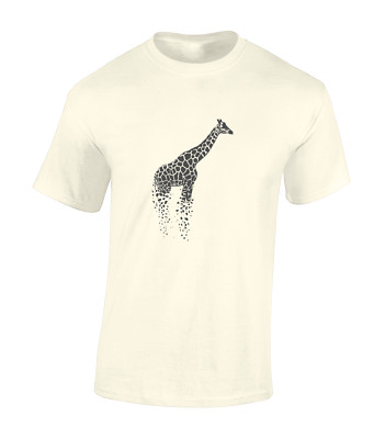 GIRAFFE HERREN T-SHIRT COOLES SÜSSES DESIGN TIERLIEBHABER SÜSS TOP NATUR WALKING