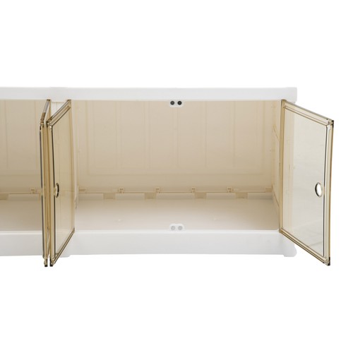 18 Pair Shoe Rack Plastic Foldable Home Living Room Sneakers Storage Box Clear - Picture 9 of 11