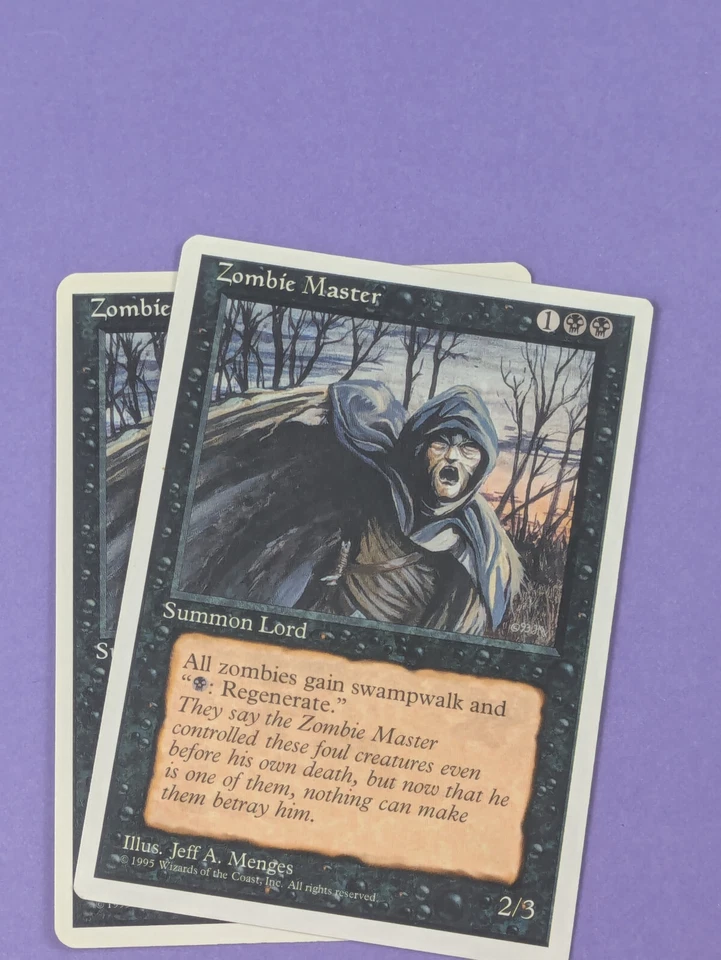 MTG Magic The Gathering: Fourth Edition- Zombie Master- Rare- LP - Image 3 of 3