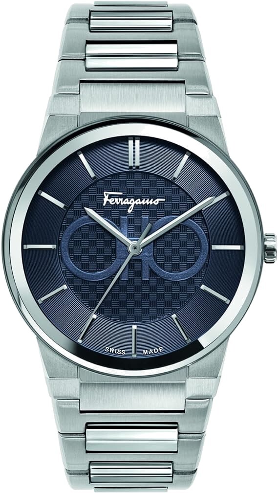 Ferragamo Sapphire SFHP00620 Men's Watch Silver Stainless