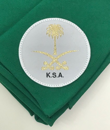 SCOUTS OF SAUDI ARABIA - K.S.A. OFFICIAL UNIFORM NECKERCHIEF (N/C) SCARF