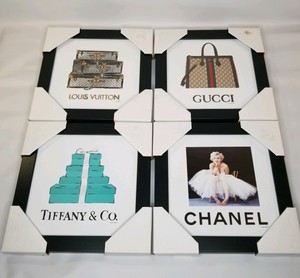 gucci chanel louis vuitton wall artwork Fairchild Paris Wall Art ???? | LOUIS VUITTON | GUCCI | CHANEL | TIFFANY & CO | | eBay