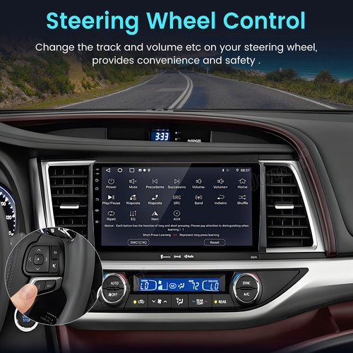 For Toyota Highlander 2014-2019 Carplay Car Stereo Radio Android 13 GPS NAVI BT - Foto 3 di 17