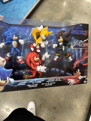 2024 JAKKS Pacific Sonic the Hedgehog 3 Movie Action Figures 4-Pack (Lights Up!)
