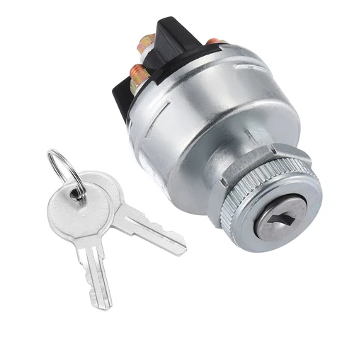 Universal Ignition Key Starter Switch w/ 2 Keys For Car Tractor Trailer 12V-24V - Picture 11 of 13