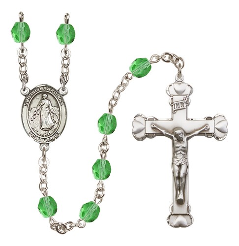 YOU CHOOSE Female Patron Saint August Birthstone Rosary NEW - Picture 74 of 164