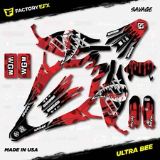 Red Savage Racing Camo Graphics kit fits Sur-Ron Ultra Bee All Years Surron