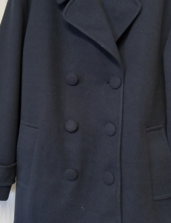 Centigrade Ladies Double Breasted Navy Blue Pea Coat UK XL CG E19 eBay