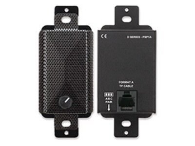 RDL DB-PSP 1 Decora-Style Active Loudspeaker (Black) w/ Switching Power Supply