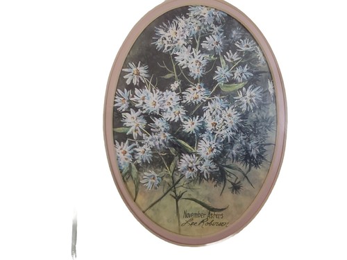 Lee Roberson Prints Wild Flower Art Set Of 3 Size 10x8 Signed Tittled Matted - Picture 20 of 24