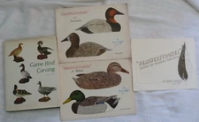 NINE (9) pamphlets & books on painting & carving birds