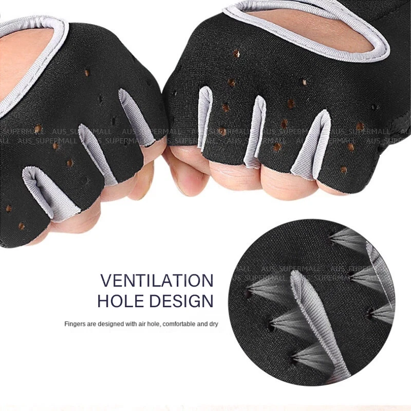 Weight Lifting Gloves Unisex Exercise Training Workout Fitness Gym Sports 3 Size - image 4 of 4