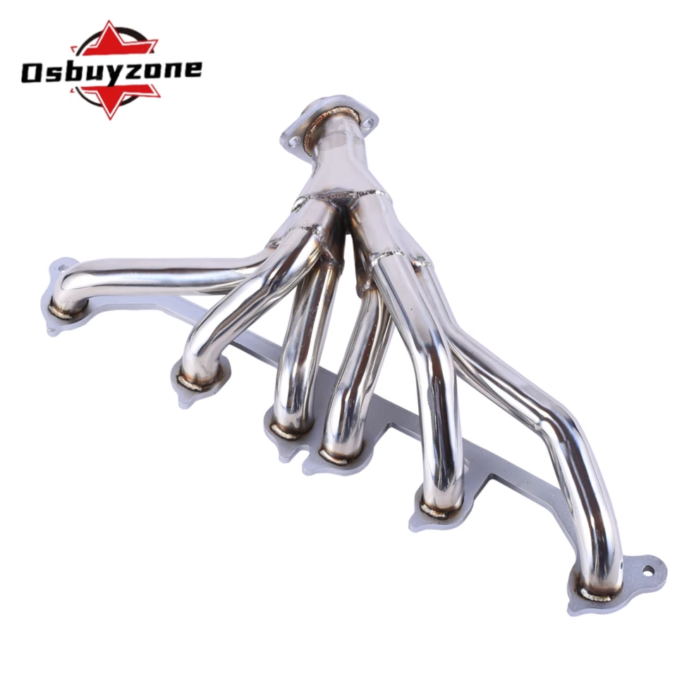 Cabezal de escape de acero inoxidable para Jeep Wrangler Cherokee 1991-1999 4,0 L YJ TJ XJ 6CYL Foto 4 de 4