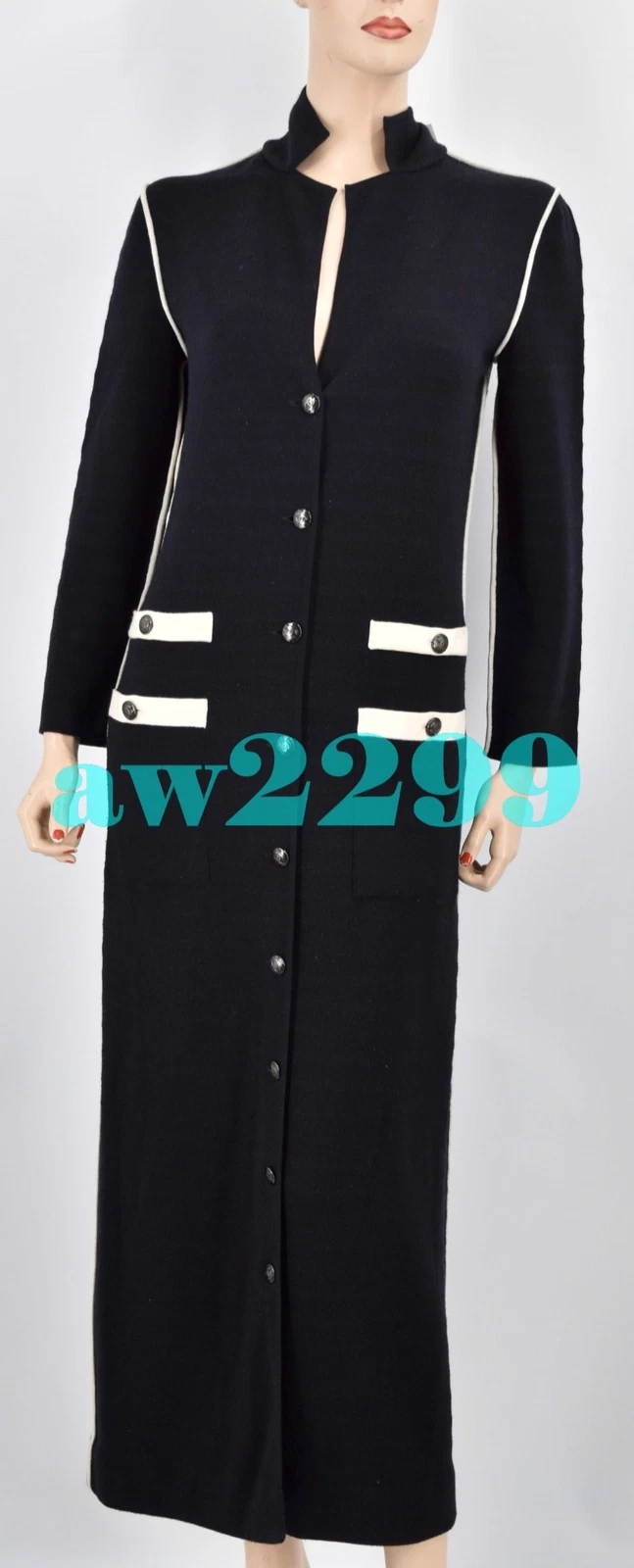 CAPPOTTO LUNGO REVERSIBILE CHANEL 10C $5.110 VENEZIA PIÙ RICERCATO FR 36 38 NUOVO