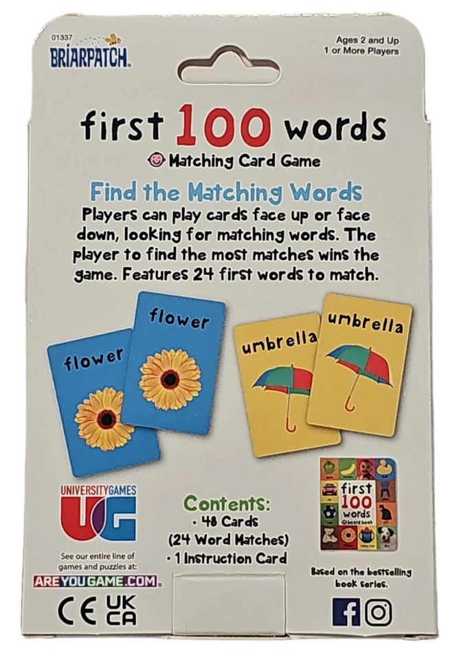 Briarpatch First 100 Words Matching Card Game - Image 2 of 2