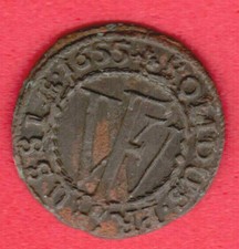 Prussia Schilling 1655 Konigsberg Kaliningrad Russia Poland 1741