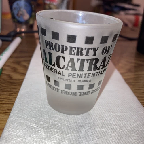 Vintage Shot Glass - Property of Alcatraz Federal Penitentiary