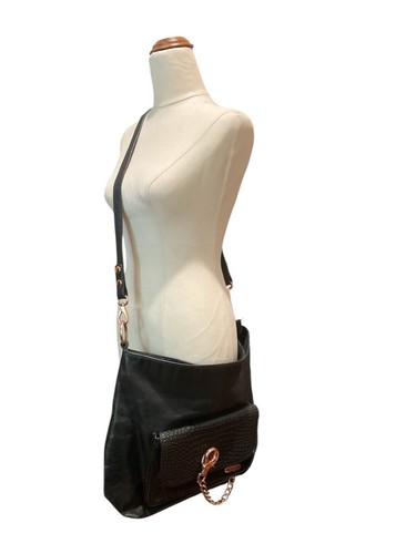 Mimco Victorian Black Large bucket Handbag - Picture 2 of 12