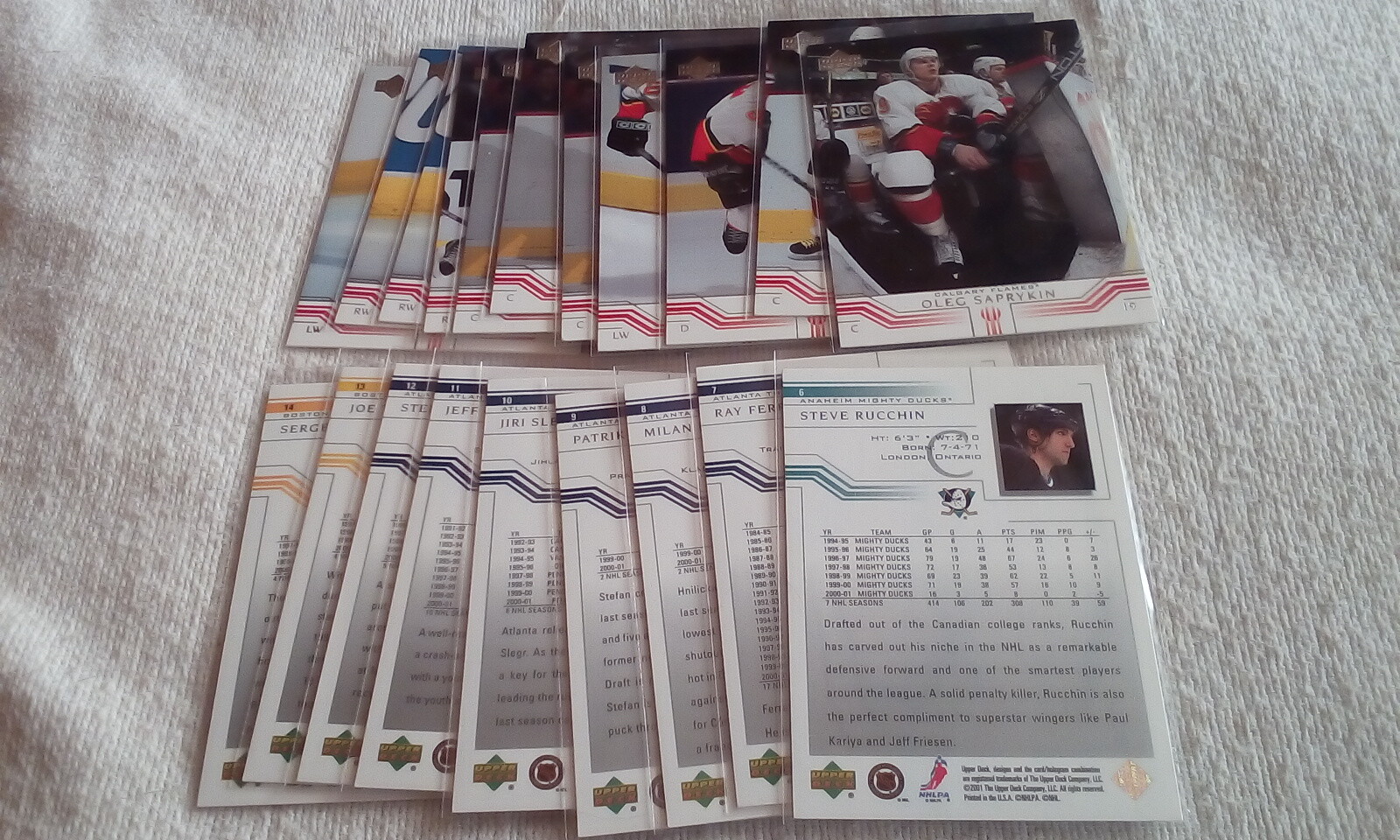 2001-02 Upper Deck Hockey Part. Base Set 1-99. Pick cards that you want/need.