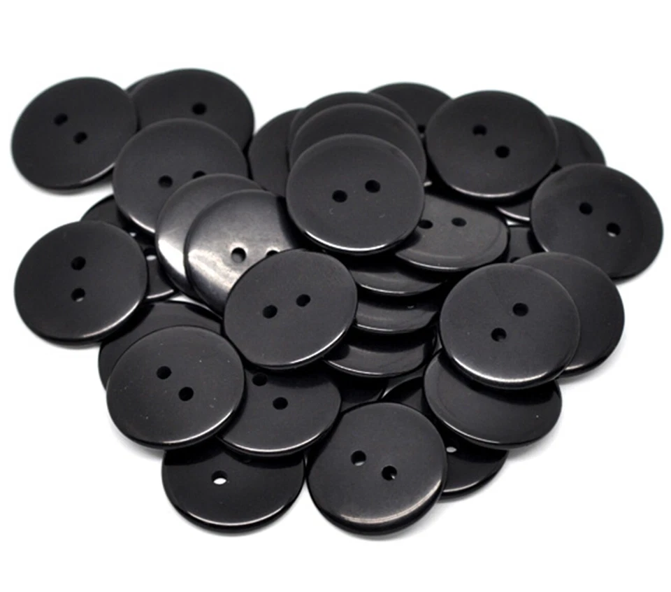 10 to 100 Large Round 28mm Sewing Resin Buttons for Scrapbooking Card Crafts