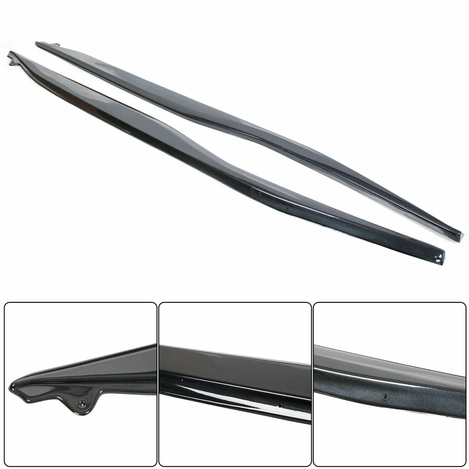 For 2014-19 Chevrolet Corvette C7 Side Skirt Z06 Style Rocker Panels Gloss Black - Image 3 of 4