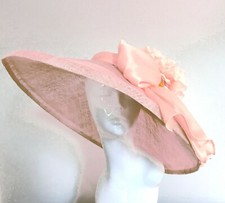 Exclusive Pink Designer Millinery by Hat Couture Wedding Bridal AscotHat