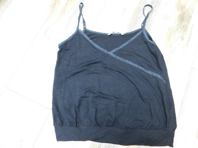 LAURA ASHLEY BLACK TOP SIZE MEDIUM 