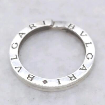 BVLGARI Key Ring Necklace Pendant Top Sterling Silver 925 NM Japan