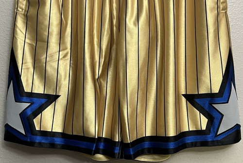 Mitchell & Ness NBA Orlando Magic 75th Gold Swingman Shorts Mens Size Large New - Picture 3 of 9