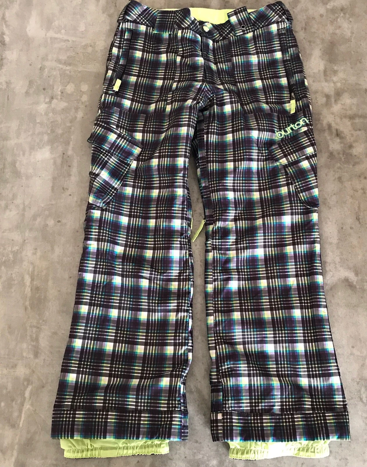 burton dryride ski youth plaid snowboarding winter pants
