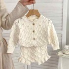 0-3T Newborn Kid Baby Girl Clothes Long Sleeve Top Shorts Set Sweater Set Outfit