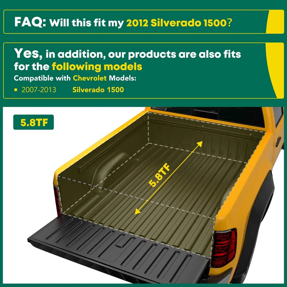 4 piezas guardabarros delantero y trasero llamaradas estilo fábrica para Chevy Silverado 1500 2007-2013 Foto 3 de 4