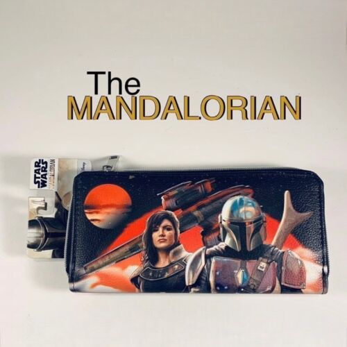 Disney Star Wars The Mandalorian Geldbörse mit umlaufendem Reißverschluss. Neu mit Etikett! NEU! - Bild 2 von 8