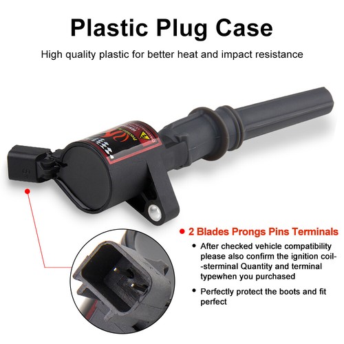 8X Ignition Coil Pack and Iridium Spark Plug For Ford F-150 4.6L 5.4L V8 DG508 - Bild 5 von 14