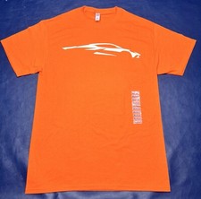 CORVETTE C8, T-SHIRT, MEDIUM, NEON ORANGE W/C8 CORVETTE CAR EMBLEM, NWT-SHIRT!
