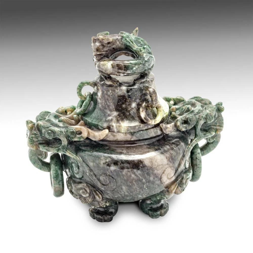 古董原始玉石古董中国香炉| eBay