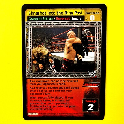 2006 WWE Raw Deal CCG Slingshot Into the Ringpost 10 Edge Kane