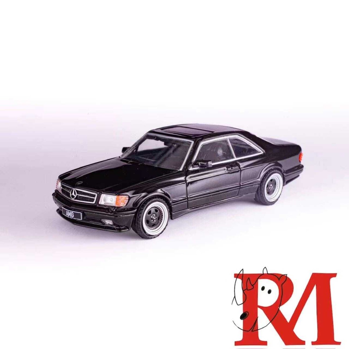MAY 2024 Rhino 1/64 MERCEDES BENZ 560 SEC AMG BLACK | eBay