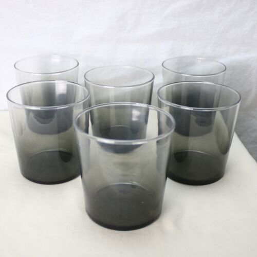 Juego de 6 vasos Arcoroc N8901 Essentials gris vidrio 12,5 oz nuevos en caja